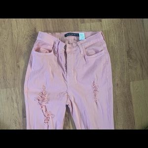 Fashion Nova Distressed High Waisted Jeans Size 11